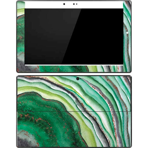 Kiwi Watercolor Geode Surface Pro Tablet Skin